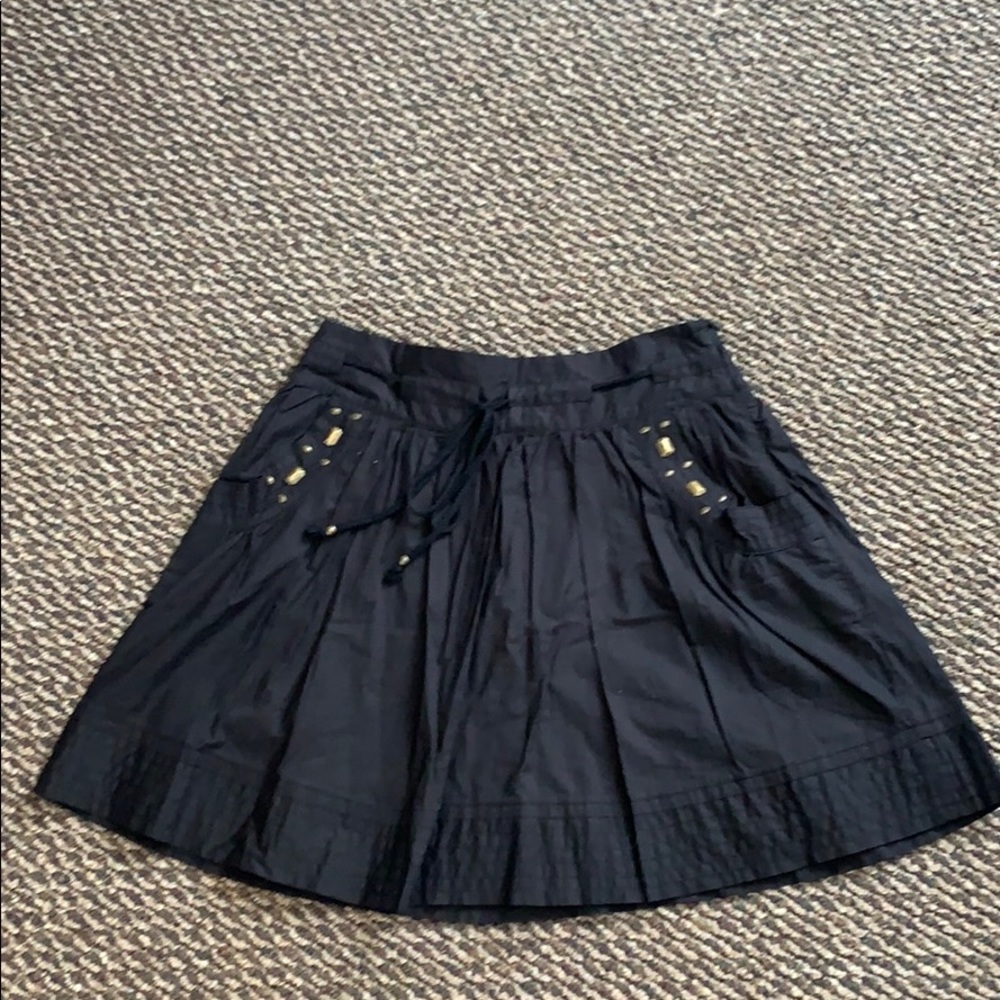 Promod Black Skirt.  Super cute stud detail.